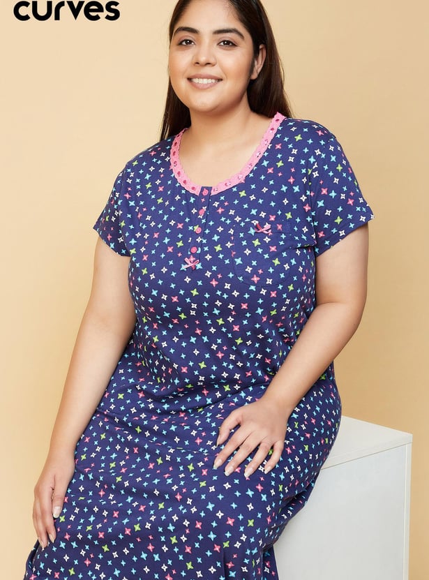 Women Printed Nightgown