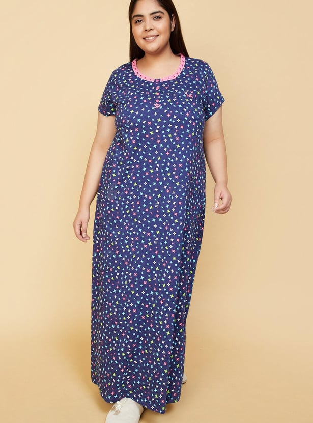 Women Printed Nightgown