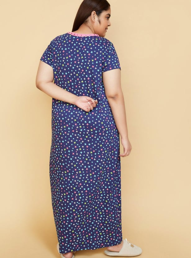 Women Printed Nightgown