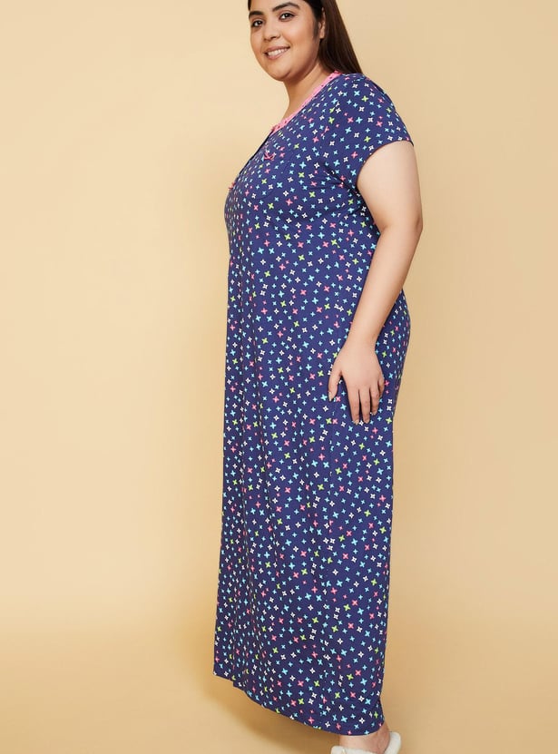 Women Printed Nightgown