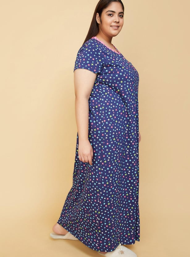 Women Printed Nightgown