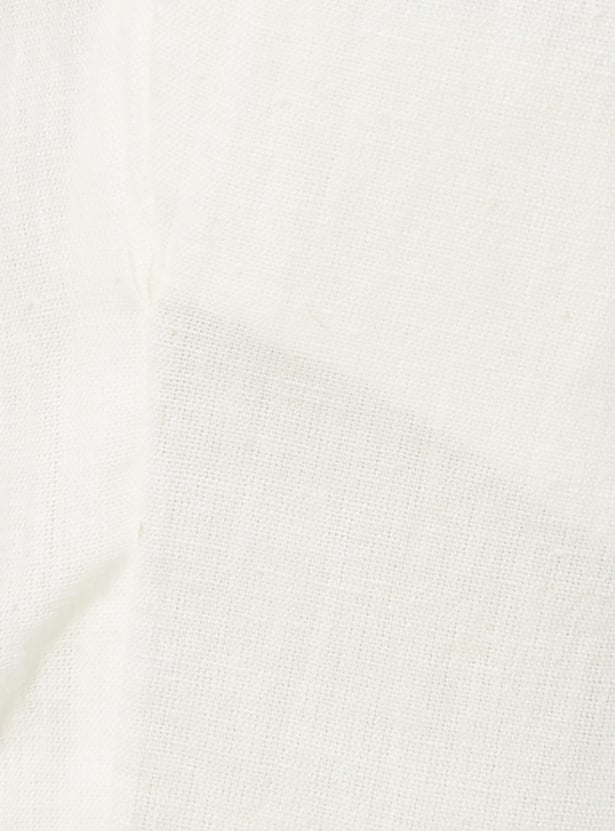 Women Buttoned Hem Casual Straight Pants