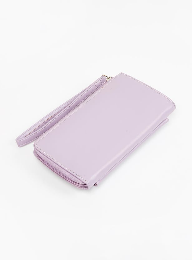 Women Solid Zip Closure Wallet