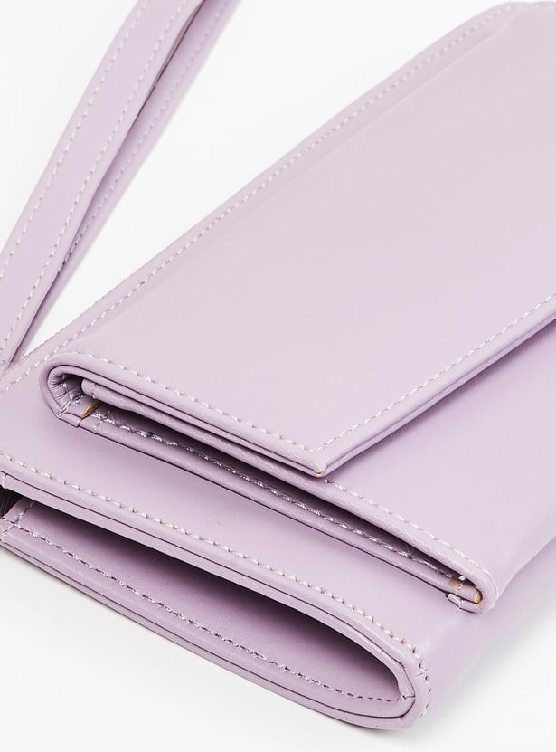 Women Solid Zip Closure Wallet