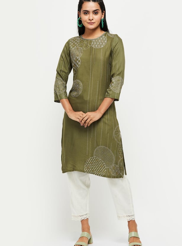 Women Printed Straight Kurta