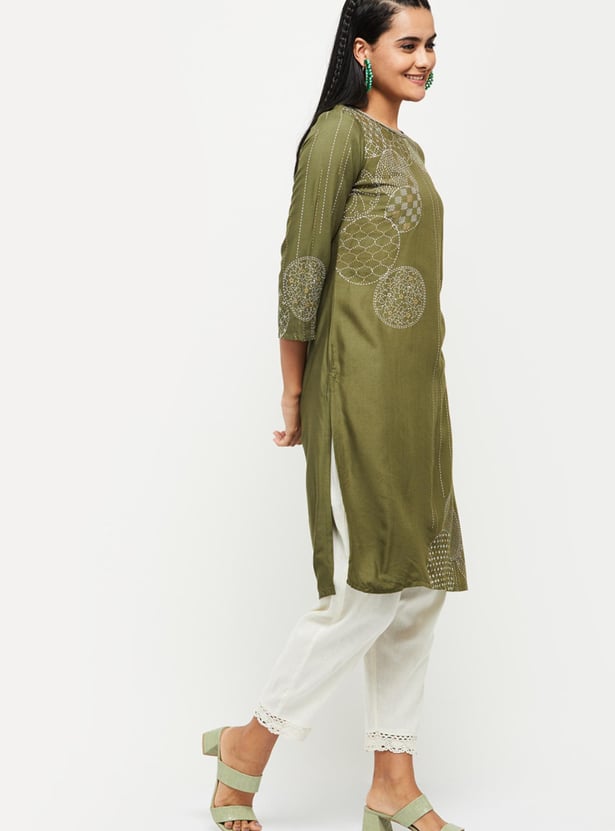 Women Printed Straight Kurta