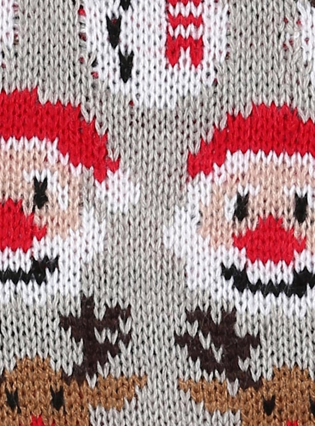 Boys Christmas Printed Heavyweight Sweater