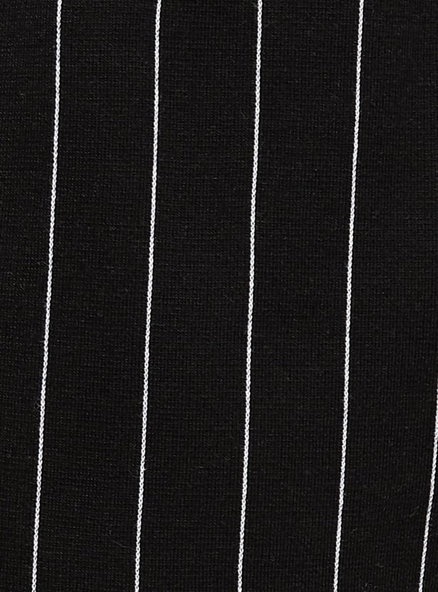 Men Striped Regular Fit Track Pants