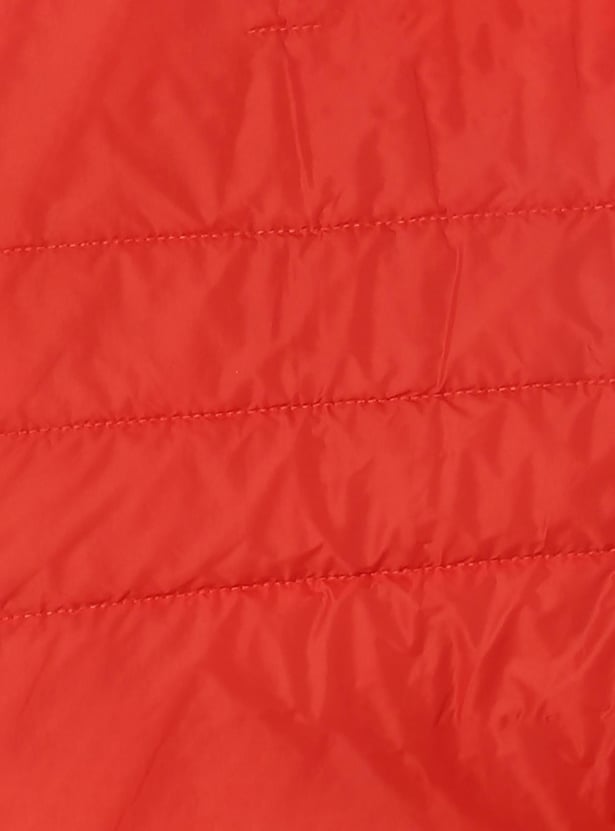 Boys Solid Hooded Puffer Jacket