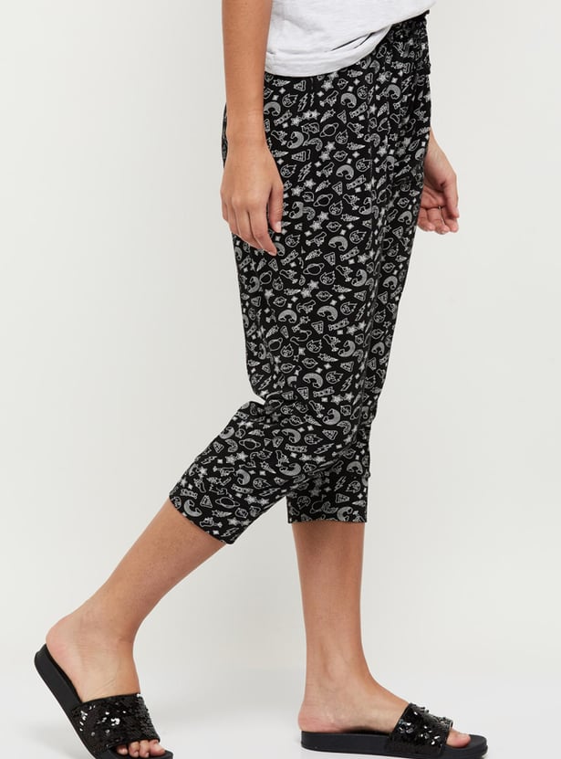Women Printed Lounge Capris