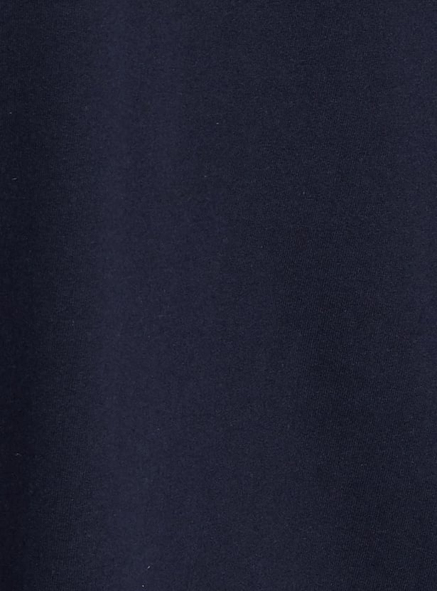 Men Solid Hooded Zip-Up Sweatshirt