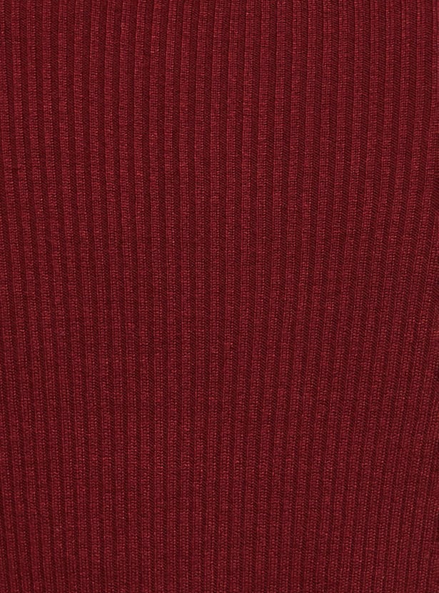 Women Solid High Neck Sweater