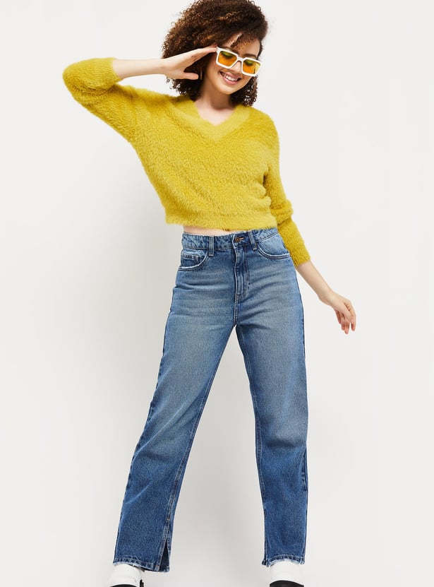 Women Textured Lightweight Sweater