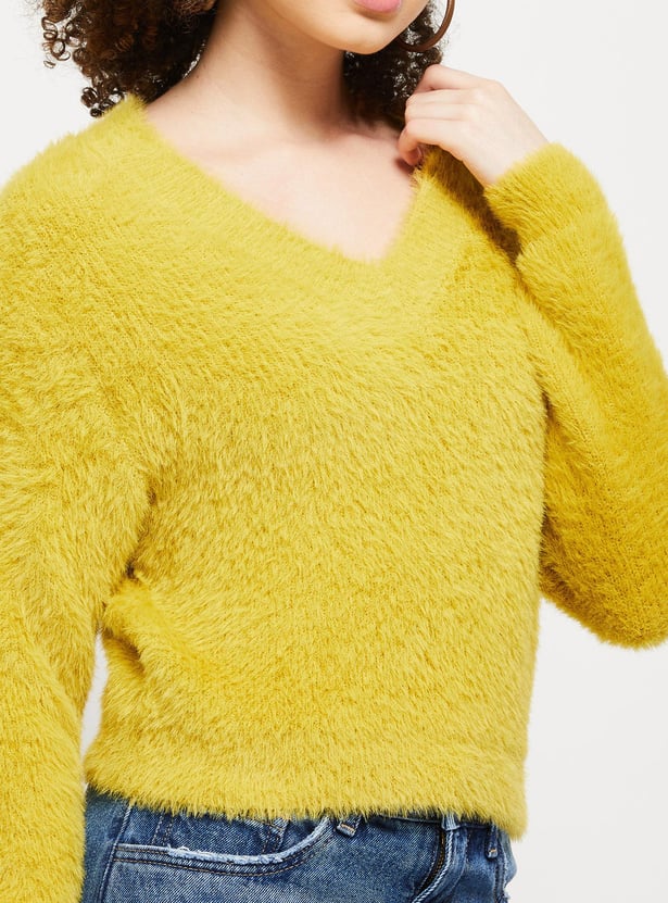 Women Textured Lightweight Sweater