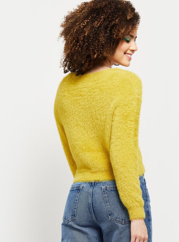 Women Textured Lightweight Sweater