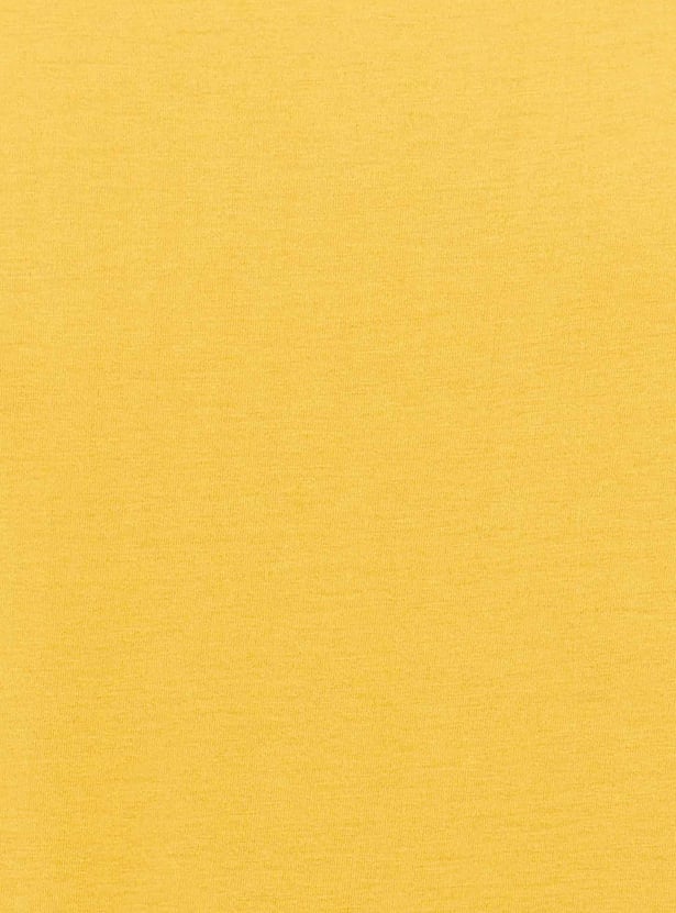 Men Solid Short Sleeves V-Neck T-shirt