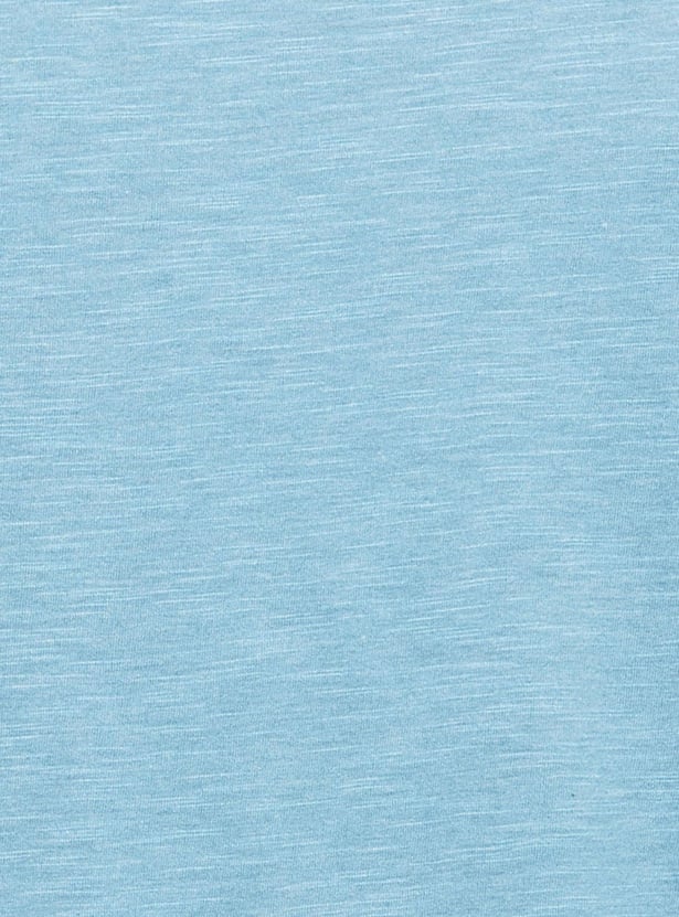 Men Solid Regular Fit Lounge T-shirt