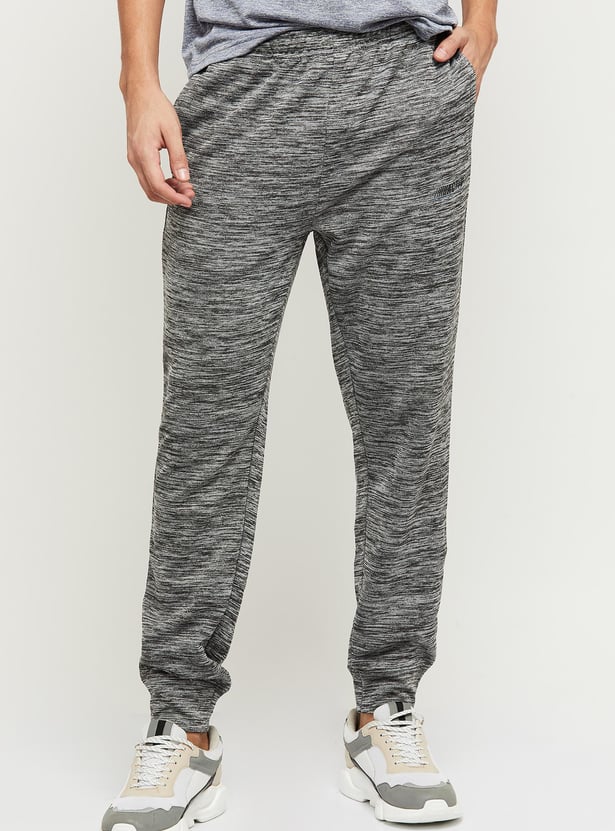 Men Textured Elasticated Joggers
