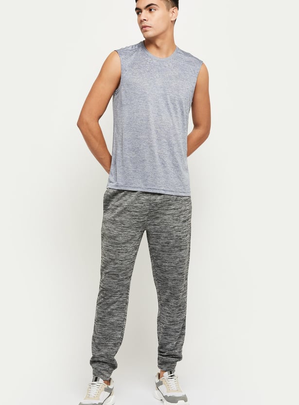 Men Textured Elasticated Joggers