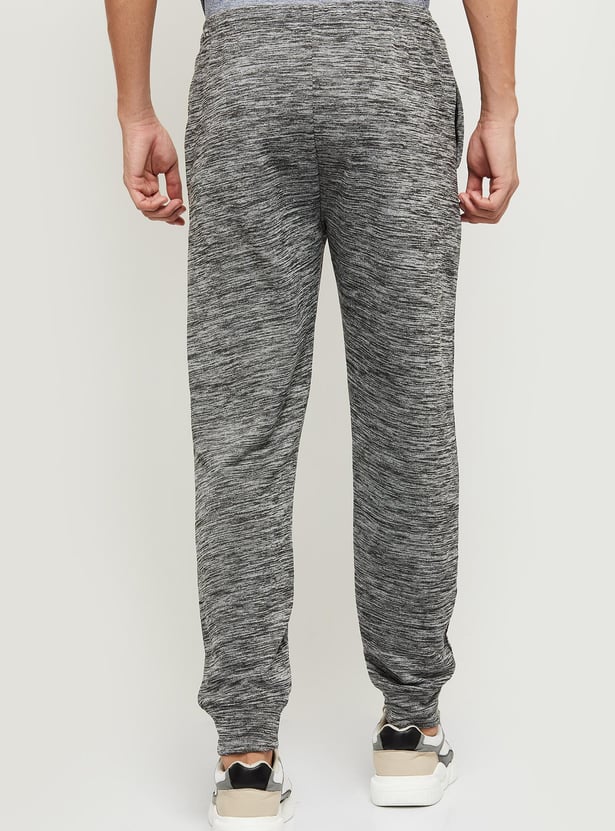 Men Textured Elasticated Joggers