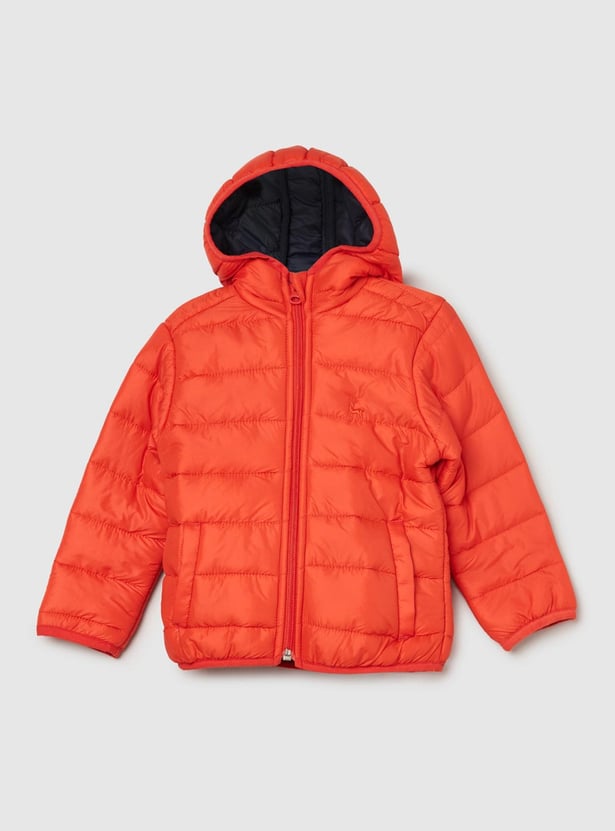 Boys Quilted Hooded Puffer Jacket