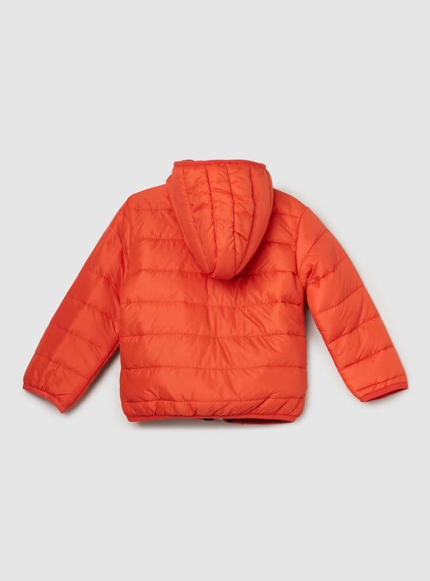 Boys Quilted Hooded Puffer Jacket