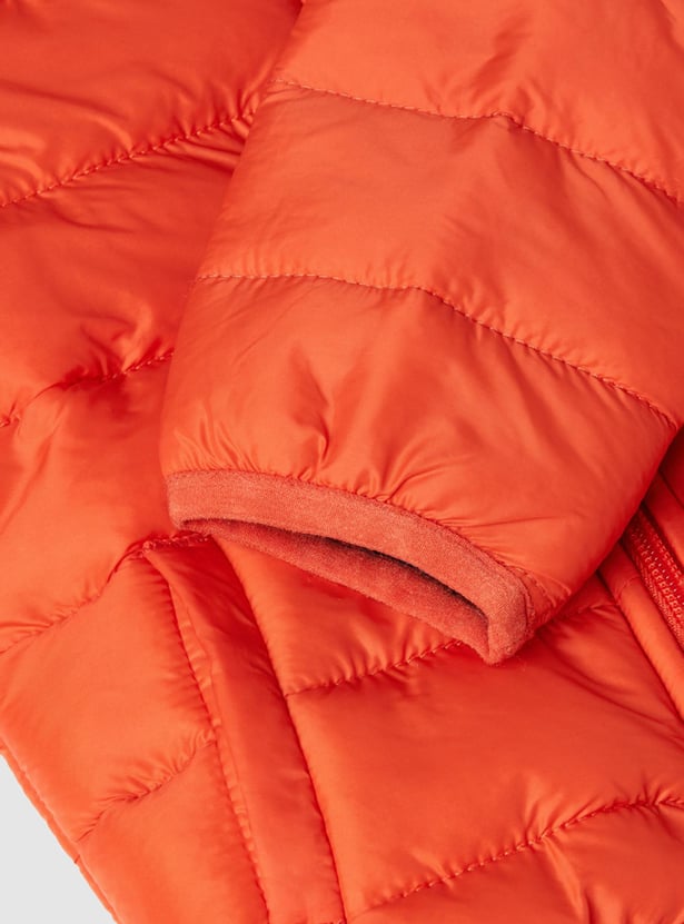 Boys Quilted Hooded Puffer Jacket