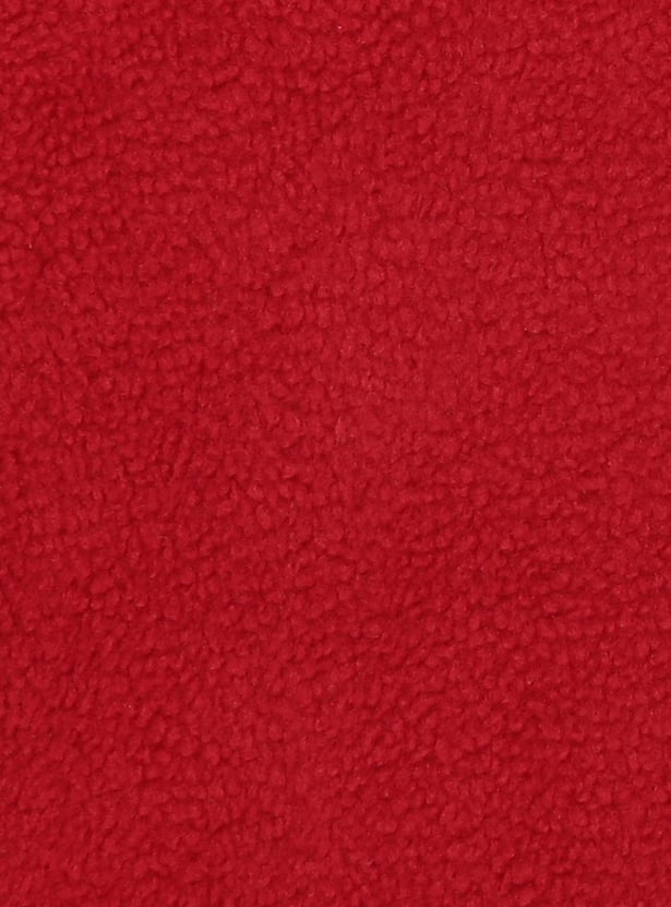 Boys Textured Zip Closure Winter Jacket