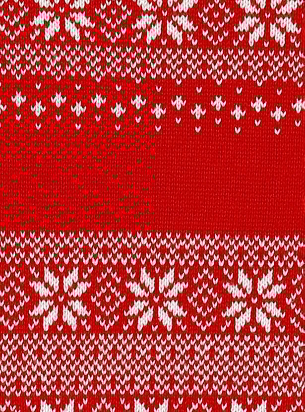 Boys Textured Crew Neck Sweater