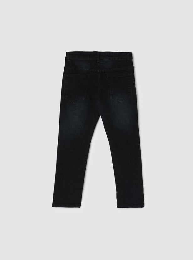 Boys Solid Slim Fit Jeans