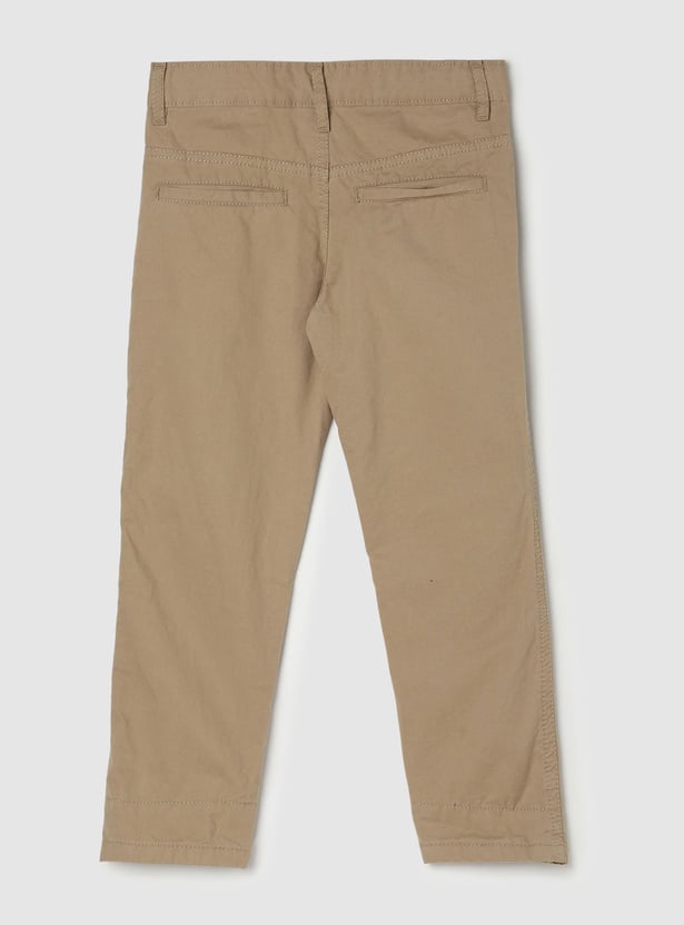 Boys Solid Woven Trousers