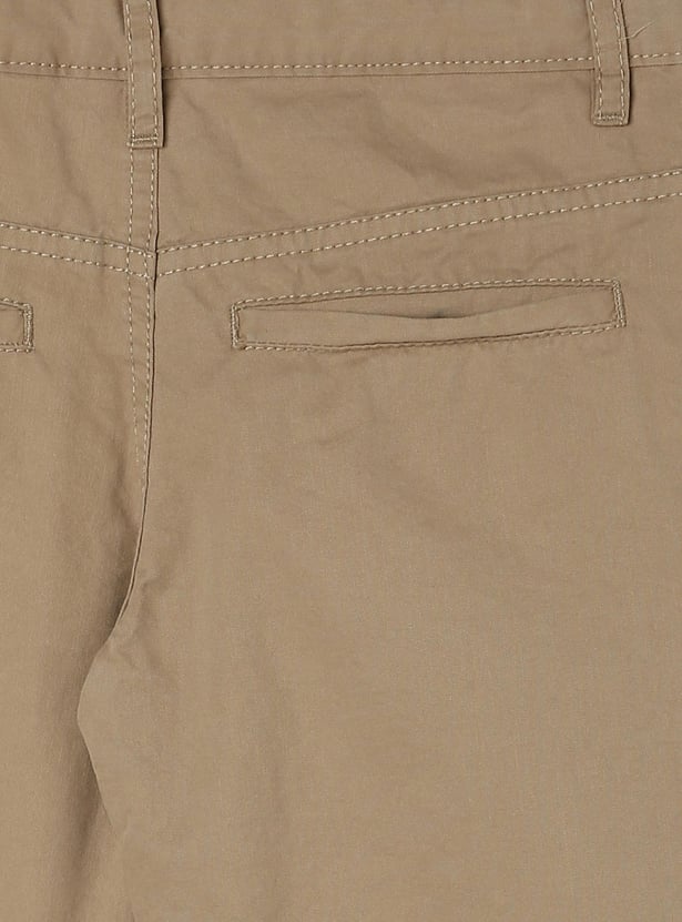 Boys Solid Woven Trousers