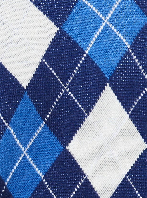 Men Geometric Printed Pullover Sweater