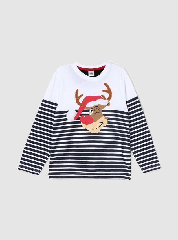 Boys Graphic Printed Crew Neck T-shirt