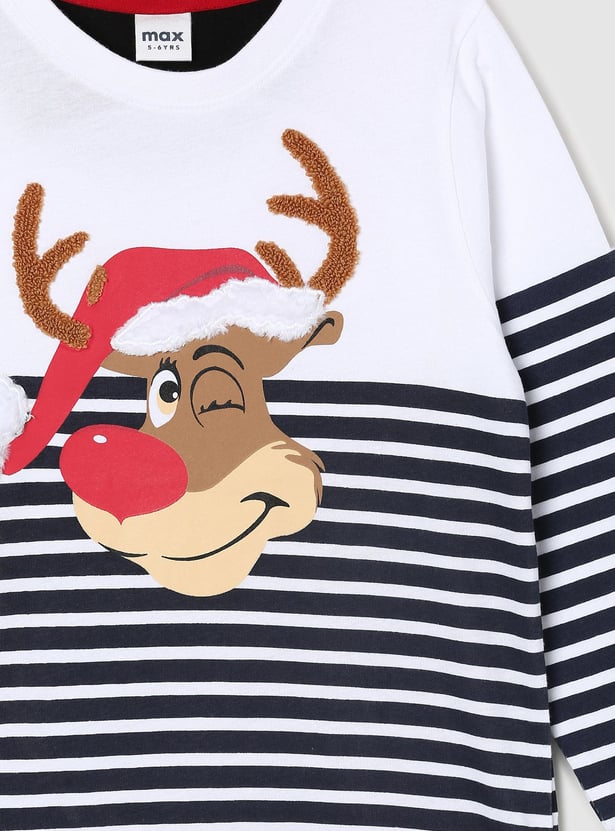 Boys Graphic Printed Crew Neck T-shirt