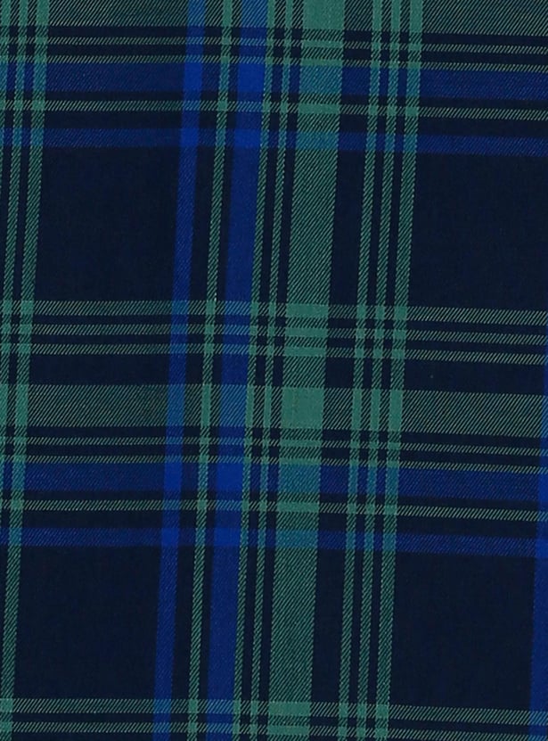 Boys Checked Regular Fit Casual Shirt