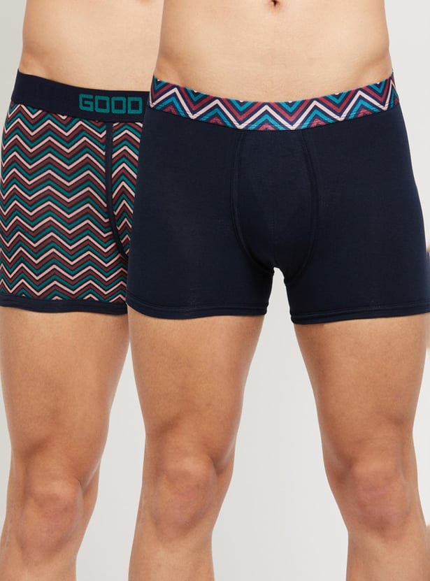 Men Graphic Print Trunk - Pack of 2 