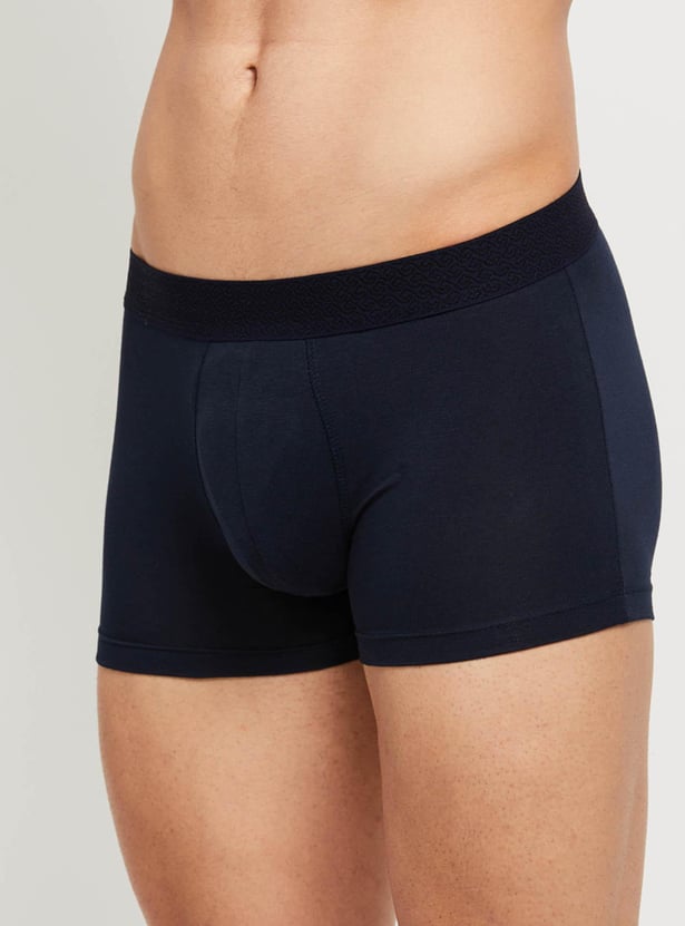 Men Solid Trunks - Pack Of 2