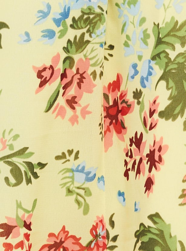 Women Printed Off-Shoulder A-Line Dress