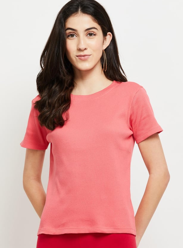 Women Ribbed T-shirt