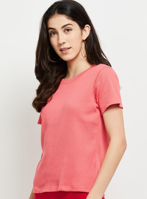 Women Ribbed T-shirt
