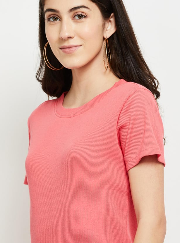 Women Ribbed T-shirt