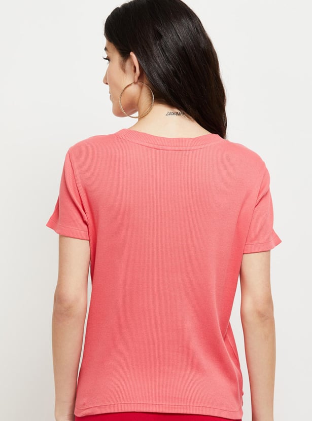 Women Ribbed T-shirt