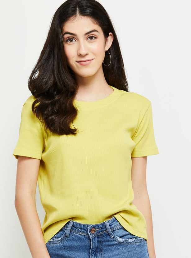 Women Ribbed T-shirt