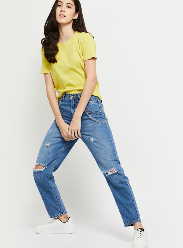 Women Ribbed T-shirt