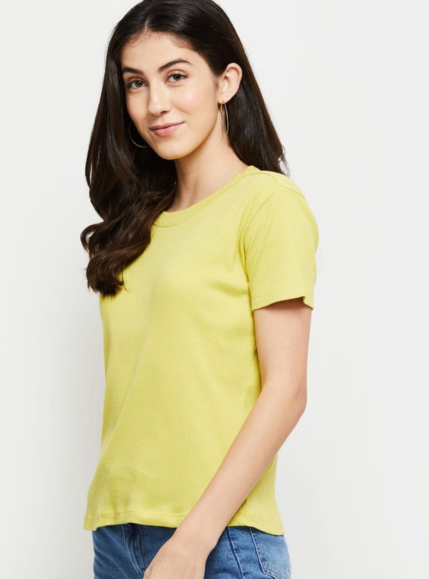 Women Ribbed T-shirt
