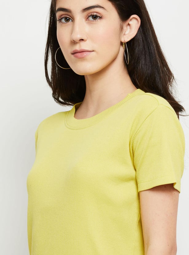 Women Ribbed T-shirt