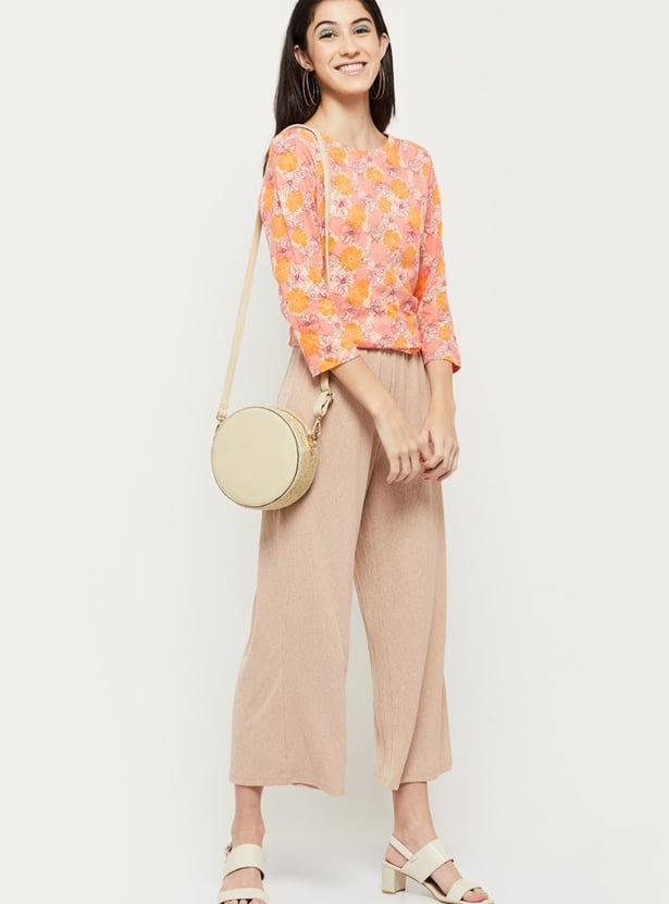 Women Printed Three-Quarter Sleeve Top