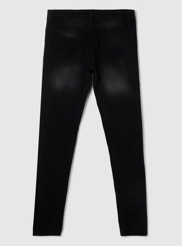 Girls Washed Slim-Fit Jeans