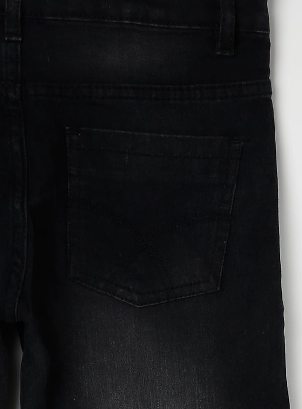 Girls Washed Slim-Fit Jeans